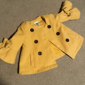 Toddler girl dress peacoat jacket. size 24M. Adorable and great condition